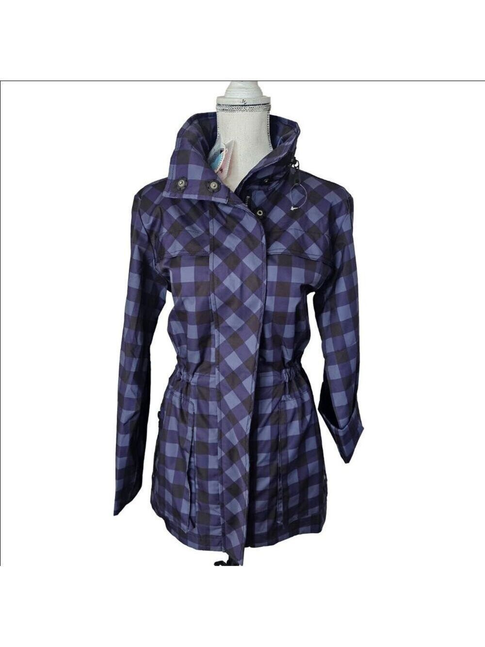 Anorak Women Multicolor Plaid Wear-all Utility Jacket Size M